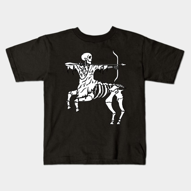 Warrior Sagittarius Kids T-Shirt by Smriti_artwork